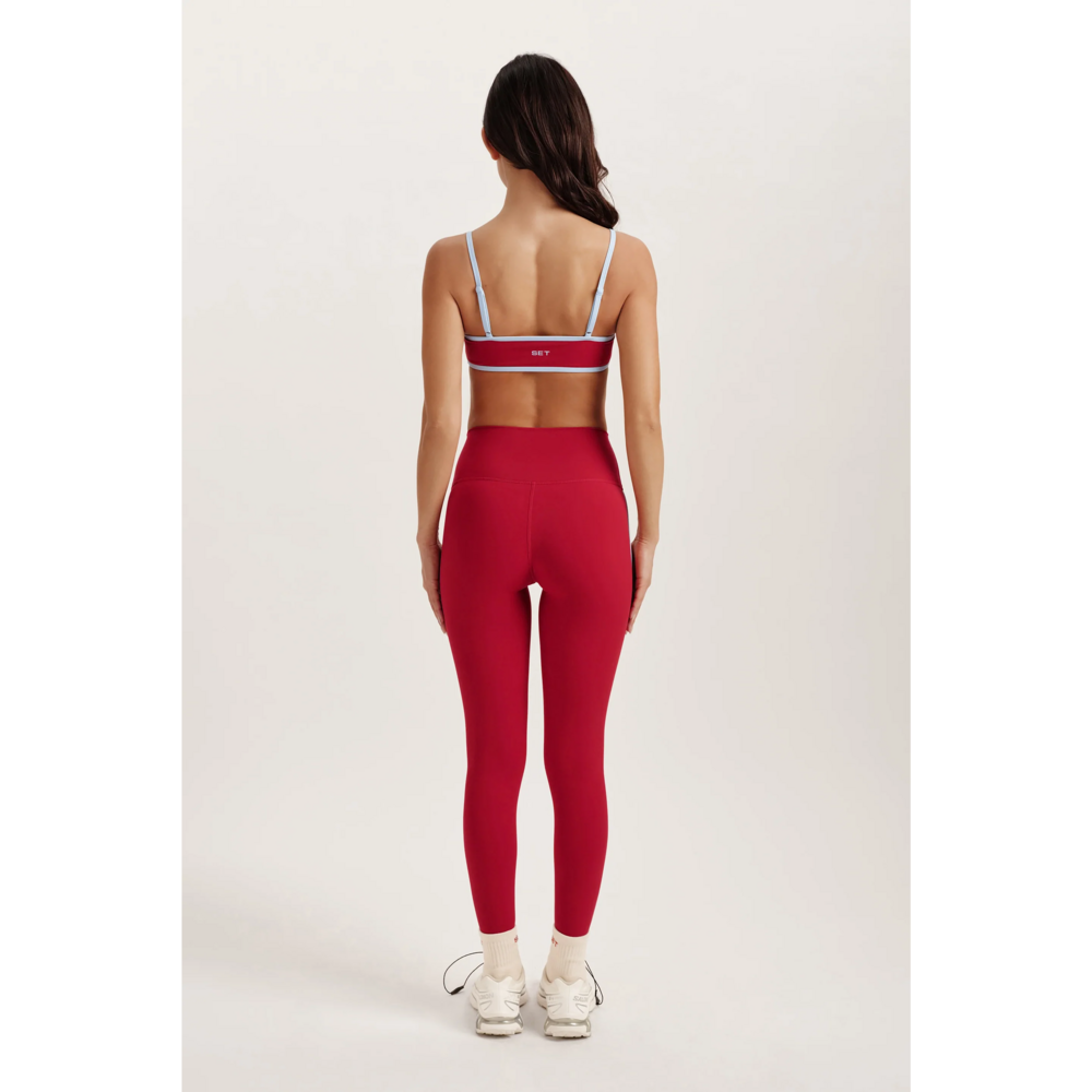 SET ACTIVE SPORTBODY SPORTY LINE BRA VERSE in Red - Picture 2 of 5